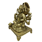 Brass Panchmukhi Hanuman Sitting on Bajath Collectible Statue Idol KBH04760