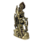 Brass Radha Krishna Standing Black Collectible Statue Idol KBH04761