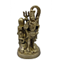 Brass Lord Shiv Standing with Shivling Collectible Statue Idol KBH04762