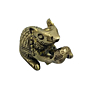 Brass Rat Medium Fine Collectible Statue KBH04766