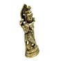 Brass Krishna Standing Small Collectible Statue Idol KBH04781