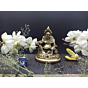 Brass Kuber Sitting Medium Collectible Statue Idol KBH04782