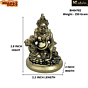 Brass Kuber Sitting Medium Collectible Statue Idol KBH04782