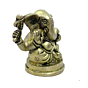 Brass Kan Ganesh Sitting Fine Work Collectible Statue Idol KBH04785