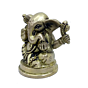 Brass Kan Ganesh Sitting Fine Work Collectible Statue Idol KBH04785