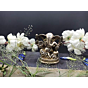 Brass Kan Ganesh Sitting Fine Work Collectible Statue Idol KBH04785