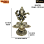 Brass Dancing Ganesh on Divi KBH04788