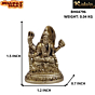 Brass Small Shankar Collectible Statue Idol KBH04796
