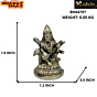 Brass Small Saraswati Collectible Statue Idol KBH04797