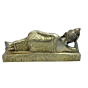 Brass Sleeping Buddha Collectible Figurine KBH04802