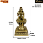 Brass Bal Krishna Sitting Collectible Statue Idol KBH04810
