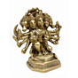 Brass Panchmukhi Hanuman Sitting Collectible Statue Idol KBH04811