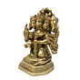 Brass Panchmukhi Hanuman Sitting Collectible Statue Idol KBH04811