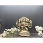 Brass Panchmukhi Hanuman Sitting Collectible Statue Idol KBH04811