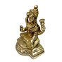 Brass Laxmi Sitting Collectible Statue Idol KBH04812