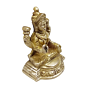 Brass Laxmi Sitting Collectible Statue Idol KBH04812