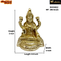 Brass Laxmi Sitting Collectible Statue Idol KBH04812