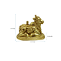 Brass Nandi with Shivling Idol KBH04823
