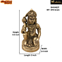 Brass Lord Hanuman Sitting Statue Idol KBH04837