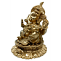Brass Turban Ganesh Statue Idol KBH04842