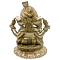 Brass Turban Ganesh Statue Idol KBH04842