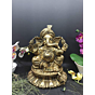 Brass Turban Ganesh Statue Idol KBH04842