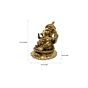 Brass Turban Ganesh Statue Idol KBH04842