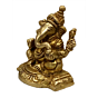 Brass Ganesh Sitting on Bajath Idol KBH04851 