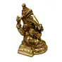 Brass Ganesh Sitting on Bajath Idol KBH04851 