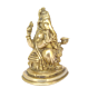 Brass Lord Ganesh Sitting Idol KBH04886