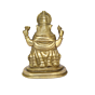 Brass Lord Ganesh Sitting Idol KBH04886