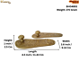 Brass paduka medium 1 Inch KBH04893