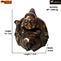 Brass Laughing Buddha Kettle Design Statue KBH04911