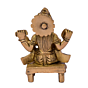 Brass Saraswati Maa Sitting Statue Idol KBH04978