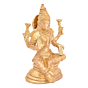 Brass Laxmi Maa Sitting on Bajat Statue Idol KBH04982