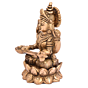 Brass Saraswati Maa Sitting on Kamal Statue Idol KBH04994