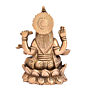 Brass Saraswati Maa Sitting on Kamal Statue Idol KBH04994