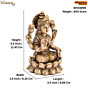 Brass Laxmi Maa Sitting on Kamal Statue Idol KBH04996