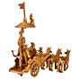 Brass Arjun Rath Small Statue KBH05018