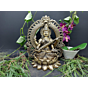 Brass Kaman Sitting on Kamal with Saraswati Maa Statue Idol KBH05022