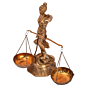 Brass Justice Lady Statue Figurine KBH05060