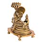 Brass Vishnu Laxmi Sitting on Nag Statue Idol KBH05071