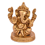Brass Ganesh Round Bajath Sitting Statue Idol KBH05072