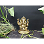 Brass Ganesh Round Bajath Sitting Statue Idol KBH05072