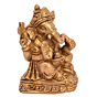 Brass Ganesh Fine Work Statue Idol KBH05076
