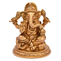 Brass Ganesh Sitting Statue Idol KBH05088