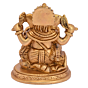 Brass Ganesh Sitting Statue Idol KBH05088