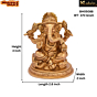 Brass Ganesh Sitting Statue Idol KBH05088