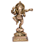 Brass Dancing Ganesh Statue KBH05115
