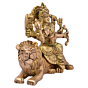 Brass Sitting Ambe Maa Statue Idol KBH05117